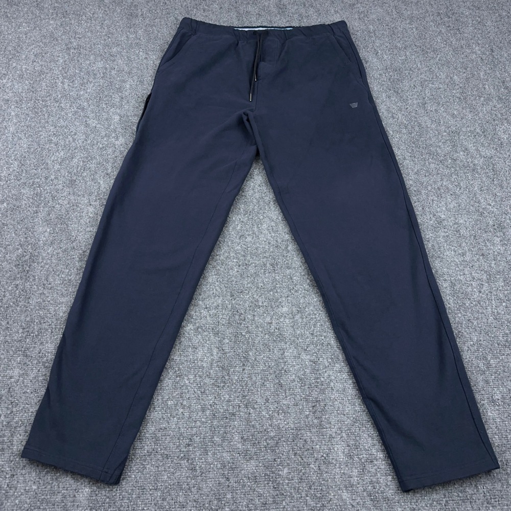 Mack Weldon Ace Sweatpant‎ Mens XLT Tall Navy Blue Stretch Cotton Drawstring